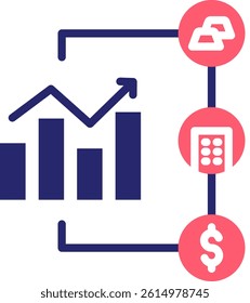 Speculate Icon Fill Vector Illustration