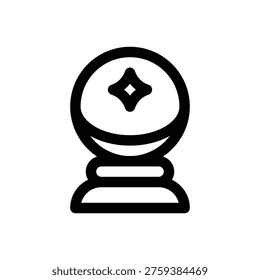 Speculation. Editable stroke vector icon.
