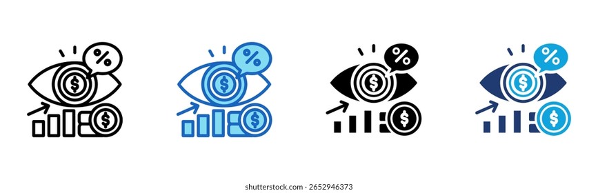 Speculation icon Multi Style Vector Illustration
