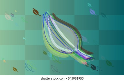 speculative leaf around banner, notice with popular freedom
