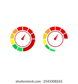 Spedometer, speed time vector design 