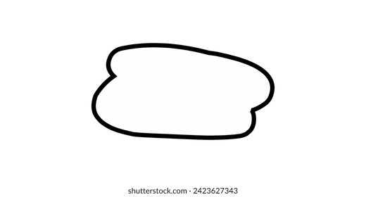Speech abstract bubbles vector illustration isolated on transparent background