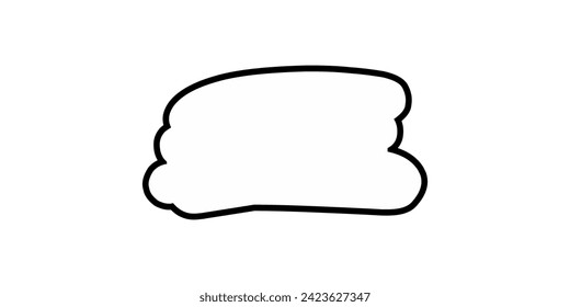 Speech abstract bubbles vector illustration isolated on transparent background