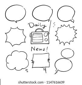 speech balloon doodle