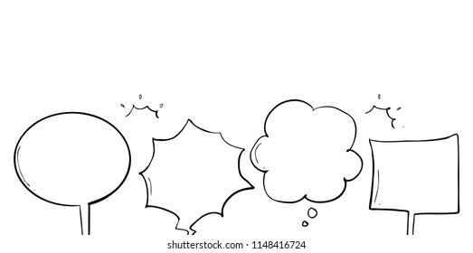 speech balloon doodle