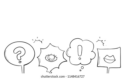 speech balloon doodle