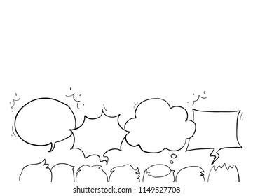 speech balloon doodle