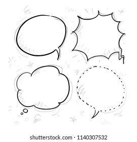 speech balloon drawing