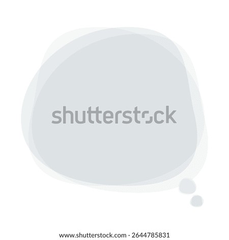 A speech balloon expressing distress, dissatisfaction, or sadness. A frame to express a feeling of bewilderment.