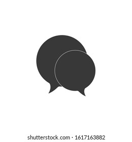 Speech Balloon Icon. Stock vector illustration isolated on white background.