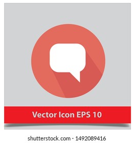 speech balloon icon Vector EPS 10 design template