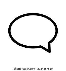 Speech Balloon Icon Vector Symbol Design Illustration