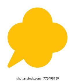 speech balloon message