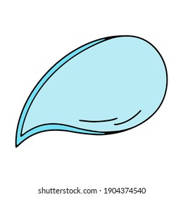 Speech Balloon. Used to refer to conversation in comics. Vector. Isolated element, object on a white background.