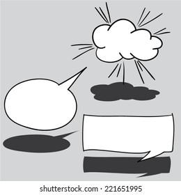 Speech Balloon. Vector Illustration.