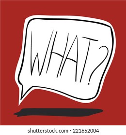 Speech Balloon. Vector Illustration.