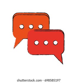 speech balloon vector illustration