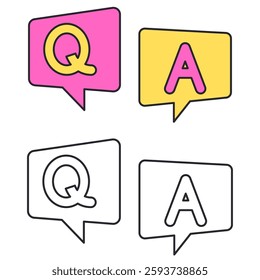 speech balloon vector illustration set