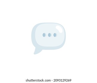 Speech Balloon vector isolated icon. Emoji illustration. Chat Bubble vector emoticon