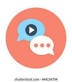 Speech Balloons Vector Icon