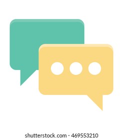 Speech Balloons Vector Icon