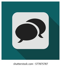 Speech baloon vector icon