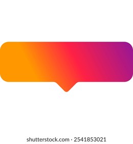 Speech Banner, Bubble Notification for Social Media. Vector Flat Icon
