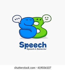 Speech And Behavior Logo Template