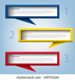 speech box background vector illustration infographic communication for text and message design