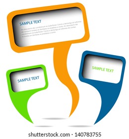 speech box background vector illustration infographic bubble communication for text and message design eps10