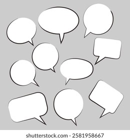 Speech box bubble cartoon for decoration