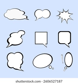 speech box for explaining something using text appropriate for advertisement banner