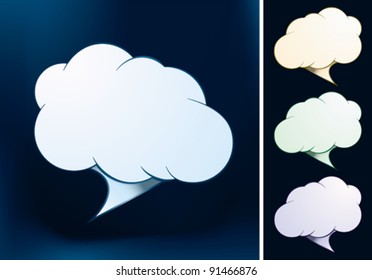 Speech bubble.