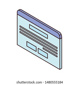 speech bubble in 3d on white background