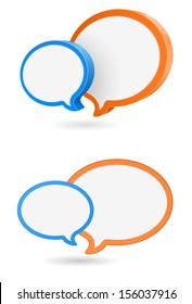 speech bubble 3d round