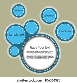 Speech  bubble, abstract background. EPS 10