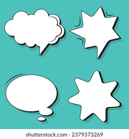 Juego de conversaciones publicitarias de burbuja de voz