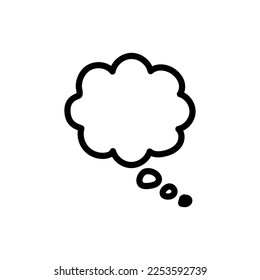 Speech bubble amorphous form color line icon.  Communication cloud. Online chatting