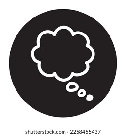 Speech bubble amorphous form color line icon.  Communication cloud. Online chatting