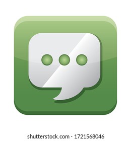 speech bubble app button menu isolated icon vector illustration design