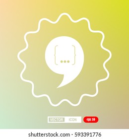 Speech Bubble Background, icon, vector