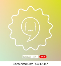 Speech Bubble Background, icon, vector
