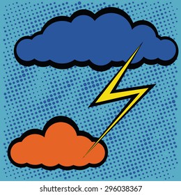 Speech Bubble and Background Texture in Pop-Art Style.