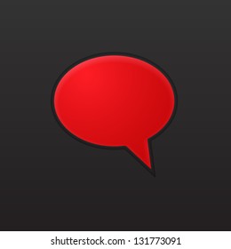 Speech Bubble Background. Vector Illustration