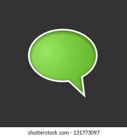 Speech Bubble Background. Vector Illustration