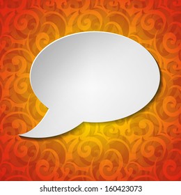 Speech Bubble Background. Vector Illustration