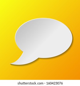 Speech Bubble Background. Vector Illustration 
