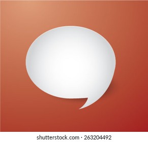 Speech Bubble Background. Vector Illustration