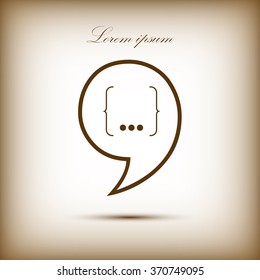 Speech Bubble Background. Vector Illustration