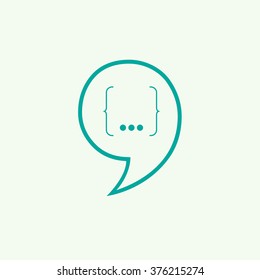 Speech Bubble Background. Vector Illustration